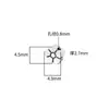 Contas Espaçadoras Pequenas de Flor de 5mm Prata S925 Prata Tailandesa Vintage Desgastado Flor de Pessegueiro Contas de Prata Contas Soltas Pulseira DIY Acessórios de Prata