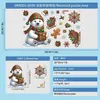 2027 Santa Claus Vacaciones Verde Regalo Luz Bola Copo de Nieve Tren Calcetines Vidrio Estático Gabinete Ventana Pegatina Arte