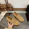 Zapatos sin cordones nuevos de 2026 para mujer, estilo con cordones, forro de felpa, punta redonda, con flecos y abalorios, con acabado mate y suela plana retro