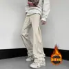 Pantalones de Chándal Lavados para Hombre, Pierna Recta, Primavera y Otoño, Tallas Grandes, Marca Americana de Moda Urbana de Calle, Pantalones Casuales para Hombre, Pantalones Deportivos Caídos