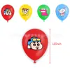 Decoración de Fiesta de Cumpleaños Temática de Crayon Shin-Chan Bandera de Cumpleaños de Crayon Shin-Chan Globo Inserto para Pastel Tela de Fondo