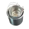 Alimentador de Isca de Ponto Fixo de Aço Inoxidável Clipe Afundador Dispensador Alimentador de Isca Alimentador de Arremesso Pesca Selvagem Pesca com Isca Dispensador de Isca de Ponto Fixo