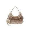 Bolso de Mano de Felpa para Viajes para Mujer 2026 Nuevo Otoño de Moda Tendencia Bolso de Mano Simple Bolso Cruzado de Hombro