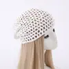 Chapéu de Pescador Lantejoula Estilo Ins para Mulheres 205 Verão Nova Moda Chapéu de Cabeça Tecido Vazado Que Faz o Rosto Parecer Menor, Gorro Soltinho