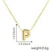Novos acessórios de joias DIY banho de ouro real 18K pingente 26 letras pulseira colar acessórios pingente acessórios atacado