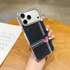 Adequado para capa de celular Apple 17 Pro com glitter, strass e furos grandes, capa protetora de PC para 15 Pro Max, personalização transfronteiriça