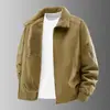 Chamarra con forro de polar, abrigo de algodón para trabajo, prenda superior cálida para hombre, abrigo de algodón de invierno nuevo, chamarra con forro de polar, abrigo de algodón grueso