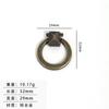 Jingmao Hardware Decoración para el Hogar Anillo Estilo Europeo Anillo de Elevación Negro Anillo para Cajón Anillo de Tirador de un Agujero Manija para Puerta de Gabinete
