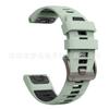 Para Jiaming Garmin fenix8 pulseira de silicone de duas cores oficial original fivela de aço inoxidável pulseira 22/26mm