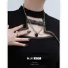 Collar Original de Corazón de Resina para Mujer, Elegante y Sencillo, con un Toque de Lujo, Colgante de Estilo Oscuro Moderno y Versátil