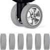 Cubierta Protectora para Ruedas de Equipaje Accesorios Cubierta para Ruedas Silenciosas Anillo de Goma para Ruedas Universales Duraderas Anti-desgaste Cubierta Protectora para Maleta