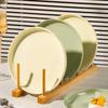 Underglaze Creme Estilo Bege Doméstico Cerâmica Louça Placa Chopsticks Tigela de Macarrão Tigela DIY Combinação Pratos de Arroz