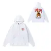 Marca de Moda Extranjera Stu Sudadera Otoño e Invierno Chaqueta con Capucha Casual Holgada para Hombres y Mujeres Parejas Ins