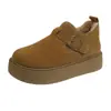 Zapatos de Algodón Birkenstock para Mujer, Nuevo Modelo Invierno 2025, Slip-On de Suela Gruesa que Aumenta la Altura, Botas de Nieve de Felpa
