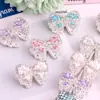 Laço com Pedras de Diamante Coração DIY Materiais para Miçangas Artesanais Miçangas com Furo Reto Corrente de Celular Chaveiro Corrente de Bolsa Acessórios