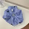 Blogger con Lazo Pequeño Estilo Chanel Lazo Intestino Grande Anillo para el Cabello Dulce Versátil para Niña Bola para Cola de Caballo Cuerda para el Cabello Accesorios para el Cabello