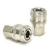 Conector Rápido Aro Brasileño G1/4 Compresor de Aire Conexión de Tubería de Aire Enchufe Macho a Hembra Núcleo Rosca Interna Herramienta Neumática
