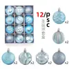 Bola de Natal nova transfronteiriça Pingente de árvore de Natal Bola pintada Bola em forma de decoração de pinheiro Acessórios de decoração de Natal