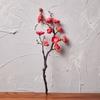 Flor de ameixa artificial um corte ameixa flor falsa pequena única flor de seda ameixa mesa de jantar decoração de flores estudo novo buquê chinês atacado