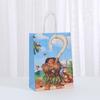 Bolsas de Regalo para Compras de Productos Nuevos Transfronterizos Bolsas de Tote de Papel Kraft al por Mayor Bolsas para Empaque de Regalos de Cumpleaños Dulces y Snacks