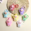 Muñeca Linda Terciopelo Teletubbies Dibujo Animado Llavero Accesorios Colgante DIY Regalo Pequeño de Año Nuevo Decoración para Mochila Escolar