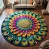 Nueva alfombra floral transfronteriza para sala de estar, alfombrilla de cristal para dormitorio junto a la cama, alfombrilla para pies TEMU más vendida con etiquetado y dropshipping