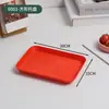 Bandeja Retangular Estilo Ins Nórdico para Café, Bandeja de Chá, Porta-Copos para Sala de Estar, Bandeja Doméstica de Plástico para Copos de Água, Bandeja de Frutas