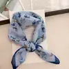 Novo Estilo de Verão! Lenço de Seda Floral para Mulheres, Estilo de Férias, Lenço Decorativo da Moda de Alta Qualidade, Cinto com Design Único de Nicho