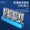 Conector de Distribución y Escape de Aire Neumático Multi-puerto Colector de Circuito de Aire Bloque de Distribución de Aire para Compresor de Aire Divisor Múltiple de Fuente de Aire