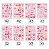 Adesivos de coração para o Dia dos Namorados transfronteiriços, adesivos de vedação adesivos em formato de coração vermelho, adesivos criativos personalizados para DIY de envelopes
