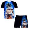 Patrón de Dragon Ball Impresión 3D Transfronterizo Nuevo Traje Casual para Niños Camiseta y Pantalón Corto Traje Venta Directa de Fábrica Suministro