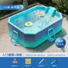 Collar de Lectura Inflable Piscina Infantil para Nadar Soporte No Inflable para el Hogar Plegable para Exteriores Engrosado Tobogán para Bebés Piscina Familiar