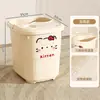 Balde para banho de pés de uso doméstico para cuidados com a saúde, balde para banho de pés de alta profundidade com isolamento para mulheres, com rodas e função de massagem