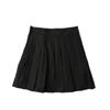 Traje de Dos Piezas para Mujer Estilo Preppy Petite de Verano Camisa Gris con Mangas Abullonadas Falda Plisada Uniforme JK