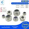 304 316 aço inoxidável grosso nylon lock porca DIN982 hex lock porca M5-M20
