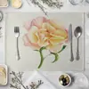 Mantel de Mesa de Comedor con Patrón de Flores Multicolor Estilo Europeo Mantel de Comedor Suministros de Cocina Mantel para Comida Occidental Posavasos LOGOTIPO