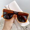 Gafas de sol verdes moda masculina personalidad 2022 nuevo vanguardista disparo callejero gafas de sol negras gafas de sol para mujer