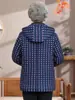 Chaqueta de Invierno Acolchada de Algodón con Forro Polar de la Abuela, Abrigo Engrosado con Capucha para Mujeres de Mediana Edad y Mayores, Ropa de Abrigo de Otoño e Invierno para Señoras Mayores