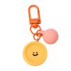 Plato Geométrico de Nube Sonriente Color Caramelo Resina Accesorios DIY Colgante Llavero Adornos Colgantes Macaron Lindos