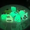 Acessórios de Resina para Micro-Paisagismo Animais Cartoon Estéreo Pequenos Luminosos Decorações Criativas para Desktop Carro Atacado