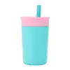 Caneca de Café Ovalla Mais Vendida da Amazon Mini Garrafa Térmica de Aço Inoxidável Caneca de Água Portátil 12oz com Canudo