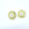 Colar Pingente Flor Tridimensional de Camada Dupla Estilo Palácio Temperamental Conjunto de Joias Design Retrô Zircônia Microincrustada Joias