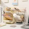 Porta-canetas Inclinado Caixa de Armazenamento de Mesa Material de Papelaria para Escritório Organizador de Mesa Diversos Prateleira de Armazenamento para Dormitório de Estudante