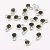 9*6mm 16 Colores Aleación Incrustada de Diamantes DIY Piedra Estrella Piedra de la Suerte Colgante Collar Pulsera Accesorios de Joyería Hecho a Mano