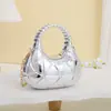 Bolso de Mano de Acrílico para Mujer con Asa Metálica Bolso Cruzado de un Solo Hombro Bolso de Hombro de Moda Cartera para Monedas Chica Lápiz Labial