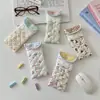 5782 Bolsa Acolchoada Macia Acolchoada para Armazenamento de Óculos para Meninas, Estojo Portátil Anti-Pressão para Armazenamento de Óculos de Sol, Estojo de Óculos de Mão