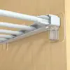Suporte de Prateleira sem Furo para Fixação de Prateleiras, Armários, Guarda-roupas e Gabinetes; Suporte Triangular para Prateleiras com Suporte Adesivo sem Pregos