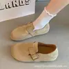 2026 Primavera/Otoño Suela Suave Parte Superior Suave Aumentan la Altura Zapatos Birkenstock para Mujer Transpirables Casuales Zapatos Individuales para Mujer Mocasines Versátiles Slip-on para Mujer
