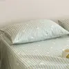 Funda de almohada hipoalergénica 100% algodón, gasa de doble capa, funda de almohada de algodón puro, 48*74, tamaño individual, diseño de dibujos animados, funda de almohada para niños, se vende individualmente
