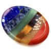 Piedra para pulgar para la preocupación Piedra para presionar el pulgar colorida Piedra para olvidar la preocupación Piedra para la descompresión Joyería transfronteriza